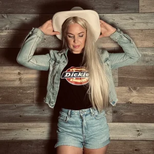 Dickies tshirt svart bas horseshoe unisex